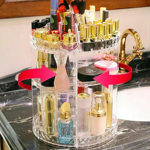 ORGANIZADOR DE MAQUILLAJE GIRATORIO 360°